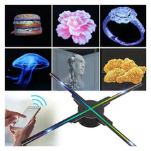 4 Blades 576 Light Chips High Definition Three Dimensional Holographic Fan Projection Advertising Machine