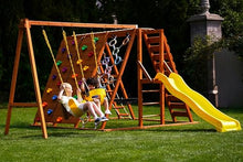 Avenlur Sycamore Ultimate Climbing Set with Swings & Trapeze Bar Colorful