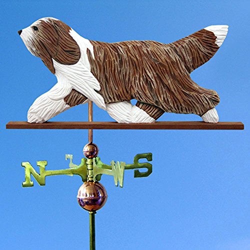 Bearded Collie Hand Carved & Painted Weathervane Brown, 32 Inch (+$155.00), No