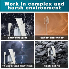 HYZHANHONG 18000W 3 Leaves Wind Turbine Vertical Wind Generator Kit, 12V 24V 48V 220V Wind Power Generator for Home, Farm, RV, Off Grid Wind Turbine (White),220V,12v