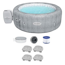 Bestway SaluSpa Honolulu AirJet Inflatable Hot Tub with 140 Jets & 4 Non-Slip Seats Gray