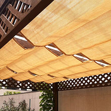Etlegor Retractable Sun Shade Canopy Cover, Sliding Wave Shade Sail UV Protection Replacement Pergola Cover for Patio Garden Gazebo Porch(1.4x5m)