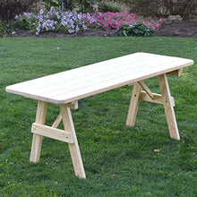 Furniture Barn USA Pressure Treated Pine 6' Traditional Table, Unfinished