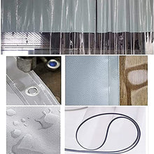 Outdoor Curtains Waterproof Tarp Pavilion Balcony Curtains PVC Transparent with Perforations Can be Customized (Color : Gray Size : 5x6.5m) (Gray 6x7.5m)