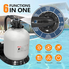 VINGLI 24 in Sand Filter Pump, 4227 GPH 1.5 HP Commercial Grade Heavy Duty Pool Filter Pump with 7-Way Valve for Large Above Ground & Inground Pools Up to 20000 Gallons
