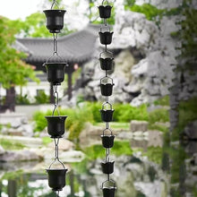 OGMOYT Rain Chains for Gutters, Roof Rain Collectors/Diverters, Metal Chain Rain Chains for Villas and Temples