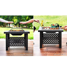 uP9sF2mD Barbecue Grill Outdoor Courtyard Square Shape Barbecue Table Villa Charcoal Heating Stove Domestic Rack Indoor Fire Basin Barbecue Charcoal Grill