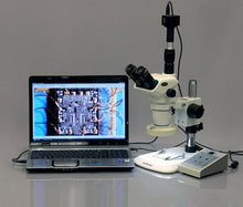 AmScope Digital Trinocular Stereo Zoom Microscope with LED Light and 8MP Camera