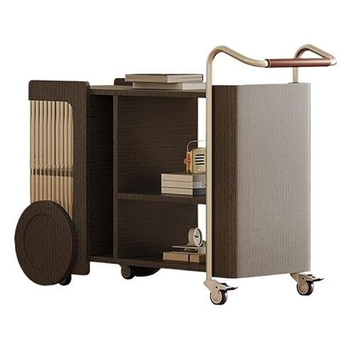 CHmrfvqtus Couch Side Table Modern Trolley Rack Simple Mobile Side Table Cabinet Home Living Room Leisure Tea Bar