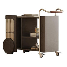CHmrfvqtus Couch Side Table Modern Trolley Rack Simple Mobile Side Table Cabinet Home Living Room Leisure Tea Bar