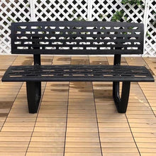 Sunyongfly Cast Aluminum Park Bench,Outdoor Garden Bench,Double Outdoor Bench, for Squares, Parks, and Residential Areas(Size:145cm)