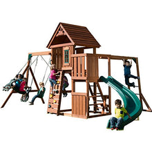 Swing-N-Slide Cedar Brook Wooden Swing Set Green