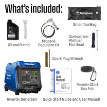 Westinghouse 5000 Peak Watt Super Quiet Dual Fuel Portable Inverter Generator, Remote Electric Start, Gas & Propane Powered, RV Ready, CO Sensor, Parallel Capable