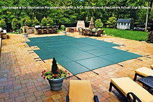 Loop-Loc Swimming Pool Cover. Safety Pool Cover for Pool Size: 20 x 40 with 4 x 8 Shape: Rectangle Including Extension .Super Dense II Mesh Tan UltraLoc with Drains Item ID 749