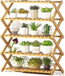 Plant Stand Plant Pot Stand Flower Stand Bamboo Wood Plant Shelf Folding Flower Display Stand Indoor Display Stand Home Patio Garden Plant Shelf Plant Stands Indoor ( Color : A , Size : 73*31*70cm )