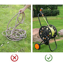 JTYMZYY Garden Hose Reel Cart with Hose Wheels, Garden Watering/Planting/Outdoor Garden Lawn Watering Cart (50M Hose) (50M Hose)