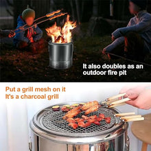 Portable Smokeless Barbecue Charcoal Barrel Grill Stainless Steel Surround Charcoal Kebab Grill with 28 Skewers and BBQ Grill Grate Outdoor Indoor Camping Smokeless