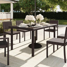 Martha Stewart Bedford 62" Indoor/Outdoor Patio Table, Brown