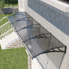 JYJNHOME 48x160 Inch Awning for Door Entrance,Polycarbonate Window Canopy Exterior Overdoor Shelter with Drainage,UV,Rain,Snow,Sun Shade Protection Outdoor Awnings for Outside,Patio,Porch,Deck,House