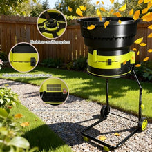 SHUMIAO Electric Leaf Mulcher/Shredder Wood Chipper Bladeless Cutting 8000RPM Motor for 17:1 for Yard Waste Branches and Leaves 60mpowercord