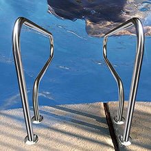 BSNANCA Swimming Pool Railings, Stainless Steel Swimming Pool Handrails, Hand Rails for Slope Railings, Easy-to-Assemble Spa Handrails, Used to Enter The Swimming Pool
