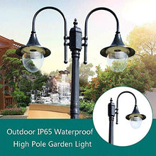 Lights Outdoor Black High Pole Street Light E27 Super Bright Outdoor Lighting Landscape Post Lamp Professional IP65 Waterproof Aluminum Alloy Street Lamp with Acrylic Lampshade Stadium (Color : 2-Ligh