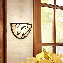Lamp Post Lights Outdoor,Table Lamps Lights, Pastoral Victorian Retro Style, Iron Material, Glass Shade LED Light Source, Cap Type: E27 * 1, Diameter 32cm, H17cm, 11cm from The Wall for Beds