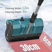 Portable Snow Shovel with Adjustable Auxiliary Handle, Easily Throws Snow Aside, Electric Snow Shovel for Driveway Winter Snow Removal(One Battery)