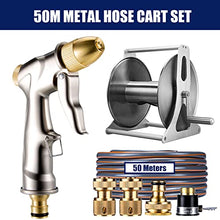 Garden Hose Reel 1/2 Inch Heavy Duty Hose, Outdoor Portable Stainless Steel Hose Storage Stand with Crank, Wall/Floor Mounted Water Pipe Car Roll Hose Holder, Patio Hoses Butler Rack Swivel Bracket
