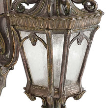 Kichler Tournai 24" 2 Light Outdoor Wall Light with Clear Seeded Glass in Londonderry