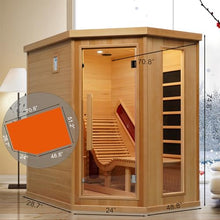Smartmak Far Infrared Sauna Room 1 Person Canadian Hemlock Wooden