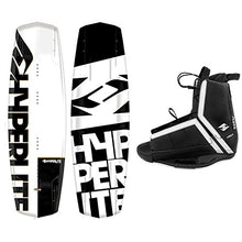 Hyperlite Wakeboard Agent 2021 with Agent Wakeboard Bindings Black, White