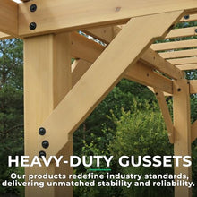 Yardistry 10' x 22' Pergola Brown