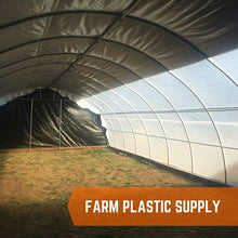 Farm Plastic Supply - Black & White Greenhouse Plastic Sheeting - 6 mil - (20' x 100') - 90% Reflective Green House Covering Film for Farming, Gardening, Agriculture