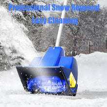 Cordless Snow Sweeper, Electric Manual Push Snow Remover, 2500rpm Cleaning Width 28cm, Foldable Design With Dual Switch Protection, Suitable For Home Courtyards, School Playgrounds, Street Surfaces