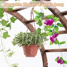 Wooden Garden Arbor Rose Archway Trellis for Climbing Plants Heavy Duty Wedding Arch Easy to Assemble(Brown,140cm/55.1inch)