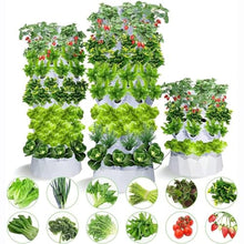 Garden Hydroponic Growing System Vertical Tower - Vegetable Plant Tower Gift for Gardening Lover - Automate Aeroponics Mini Indoor Outdoor Home Grow Herb,8Layers (8layers