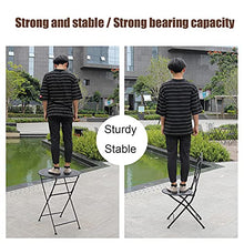 JIQHOHX Garden Table and Chair Set Patio Seating, Metal Bistro Set Indoor Outdoor Foldable Dining Table and Chairs, Sun-Proof and Rust-Proof Iron Art Balcony Coffee Table (4 Chairs and 1 Table Set)