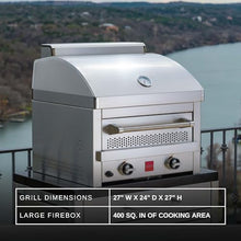 Fuego F27S-Pizza Table Top All 304SS Pizza Oven, Stainless Steel