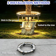 KPHYMOD Low Voltage Ring Tree Lights Outdoor Weatherproof AC24V RGB Color Changing Round Plant Uplight for Garden Yard Commercial Landscape Lighting(7 Packs)