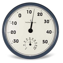 Wall-Mounted Hygrometer Indoor Outdoor Round Large Thermometer Humidity Meter Garden Home Office Decor Ornament