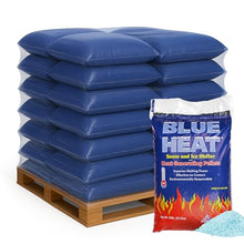 Blue Heat Calcium Blend Ice Melt Pellets, Snow Deicer, 50 lb Bag, 56-Pack