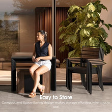 Transformer Extendable Outdoor Dining Table, Dark Walnut, Brown