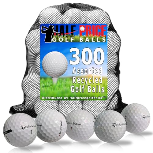 Halfpricegolfballs Taylormade White Mix Recycled Golf Balls 300ct White