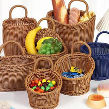 Whoasyst Handwoven Wall Hanging Planter Basket Breathable Planter Home Decoration for Indoor Outdoor Use Indoor Outdoor Hanging Flower Basket