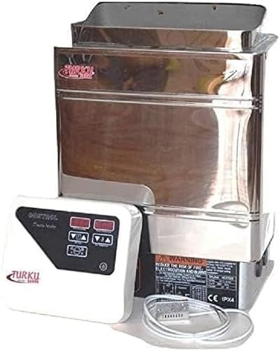 TURKU TU45WD 4.5KW 240V Stainless Steel Sauna Heater Stove, 210 Cu.Ft.