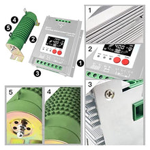 LIAMOS 0-3500W Wind Solar Hybrid Charge Controller with Equalizer, 12V 24V 48V AUTO, MPPT for Solar and Wind, for Lithium Lead Battery,Enables Efficient Charging(1500W Solar1500W,Without_12V)