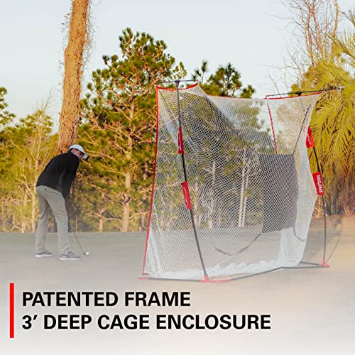Rukket Sports Haack Golf Net Pro 9x7x3ft | Indoor & Outdoor Practice Driving | Swing Training Aids by SEC Coach Chris Haack
