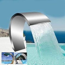 Stainless Steel Waterfall Fountain, Outdoor Pool Fountain, for Garden Fish Ponds, Swimming Pool
