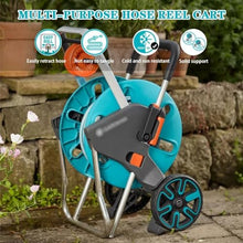 ZGLINMZ Flexible Hose Reel Mobile Garden Hose Cart, Garden Hose Reel, Garden Hose Reel with Wheels, Water Pipe Storage Rack (Hose Cart+40m Pipe)